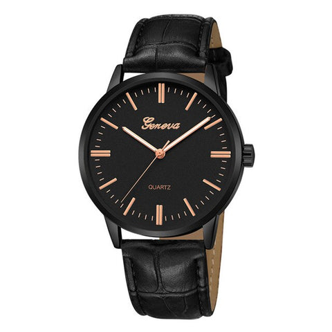 Casual Leather Design Watch