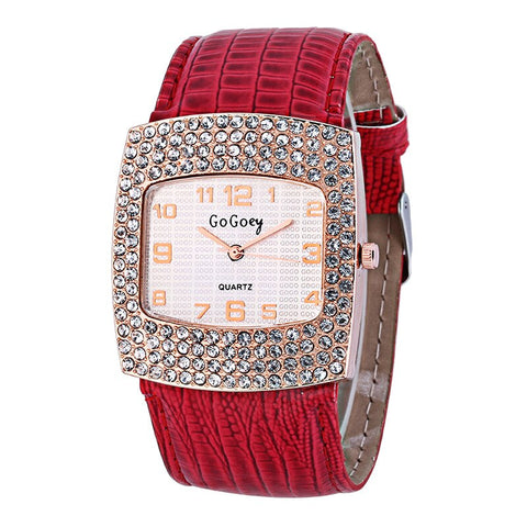 Rectangle Diamond Design Watch