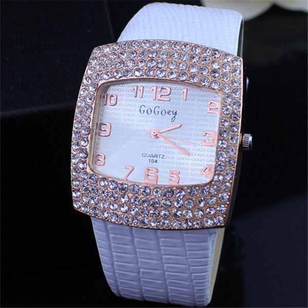 Rectangle Diamond Design Watch