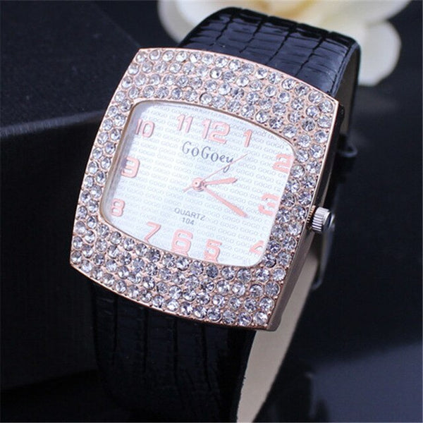 Rectangle Diamond Design Watch