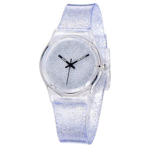 Silver Design Jelly Watch